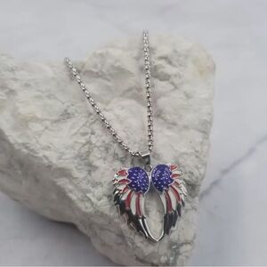 Angel Wings American Proud Necklace!